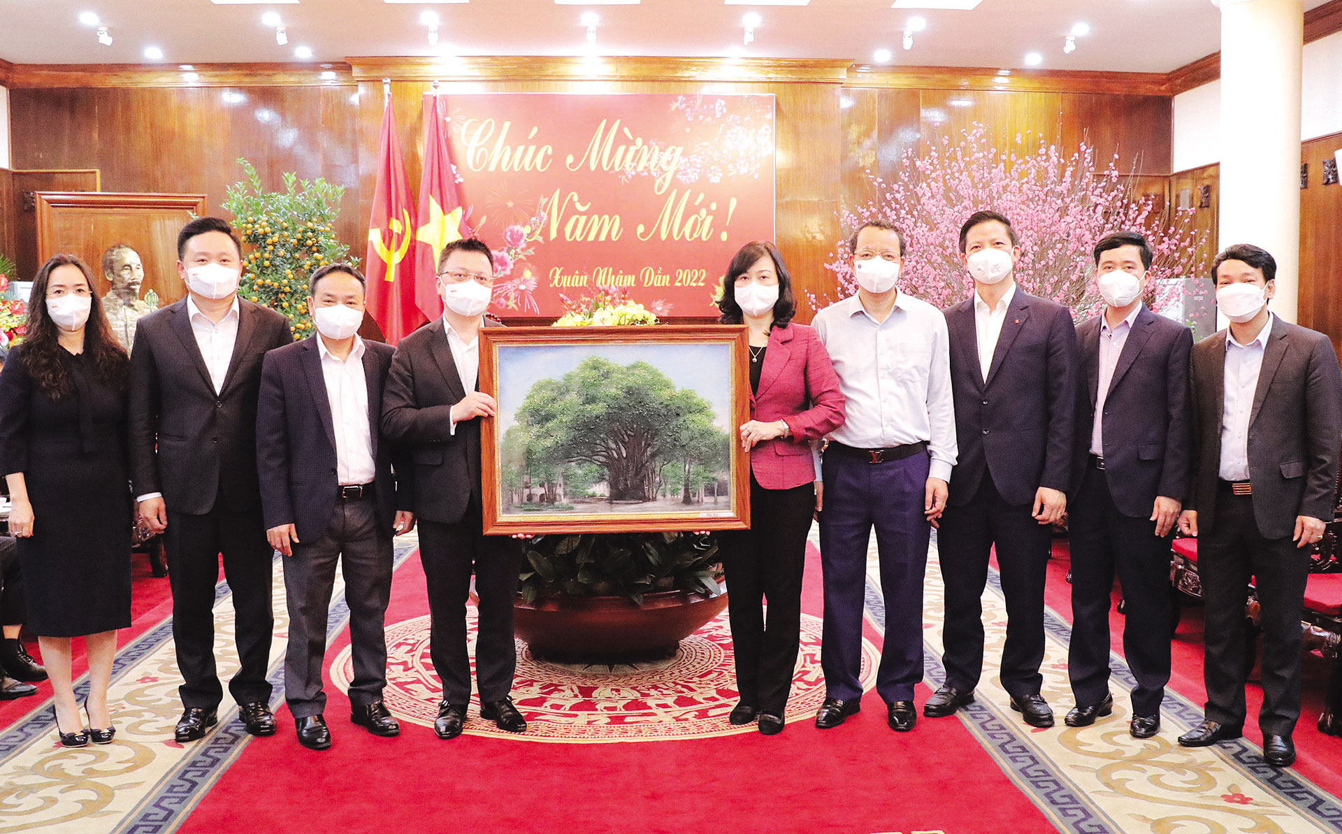 Đoàn công tác của Báo Nhân Dân thăm và làm việc tại Bắc Ninh