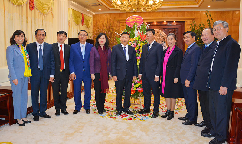 Đoàn đại biểu tỉnh Bắc Ninh chúc Tết tỉnh Bắc Giang